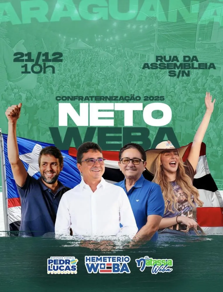 Araguanã : Neto weba realizará uma grande confraternização com seu grupo político e amigos .