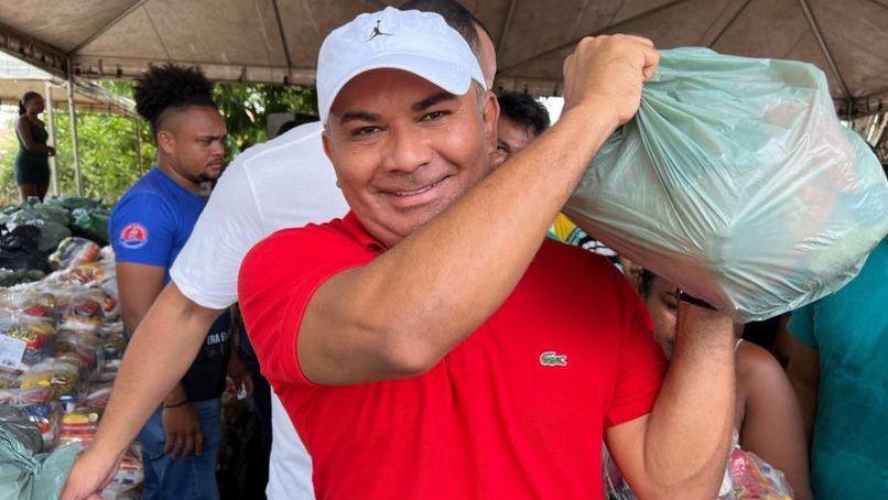 Didi do PP participa de distribuição de cestas em povoados atingidos por enchentes em Alto Alegre do Pindaré